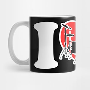 I Love Drums Mug